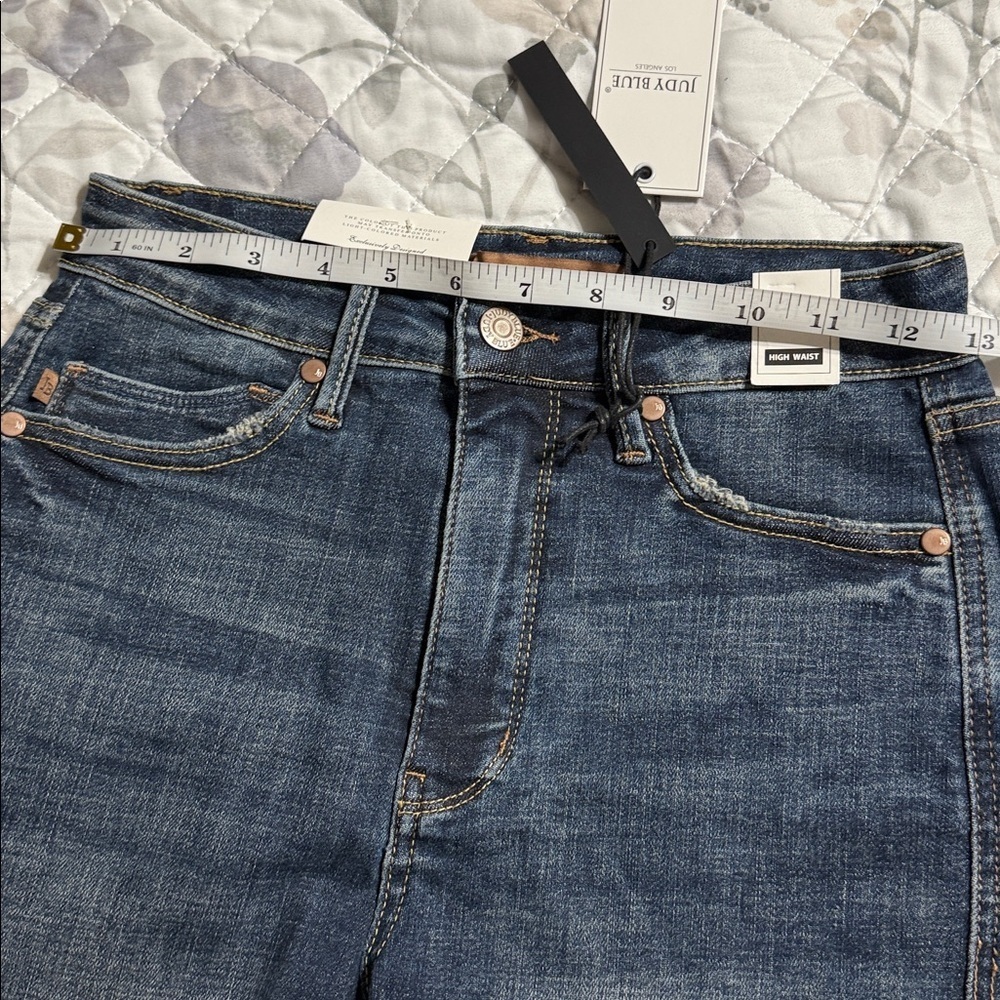 Judy Blue Dark Blue Denim Shorts S - Picture 5 of 9